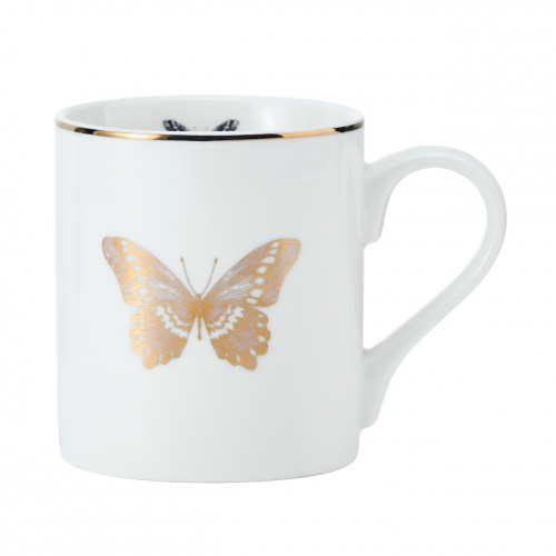 Mug butterfly bordure or - Mikasa
