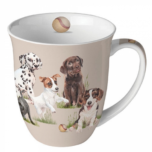 Mug chiens playing puppies - Ambiente