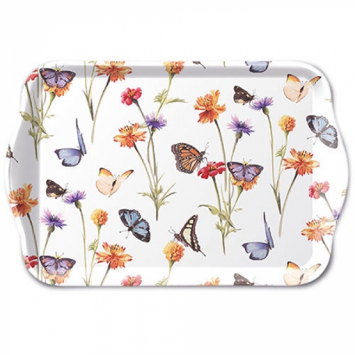 Petit plateau butterfly garden white - ambiente