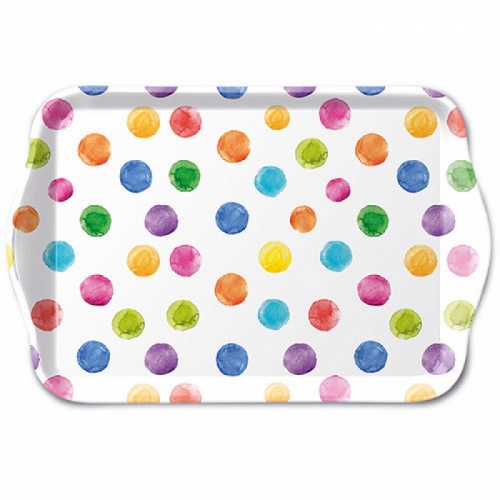 Petit plateau polka dots white - ambiente