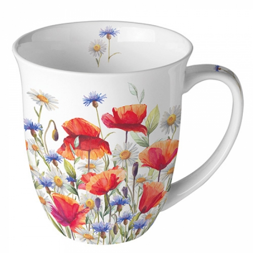 Mug poppies and cornflowers - ambiente