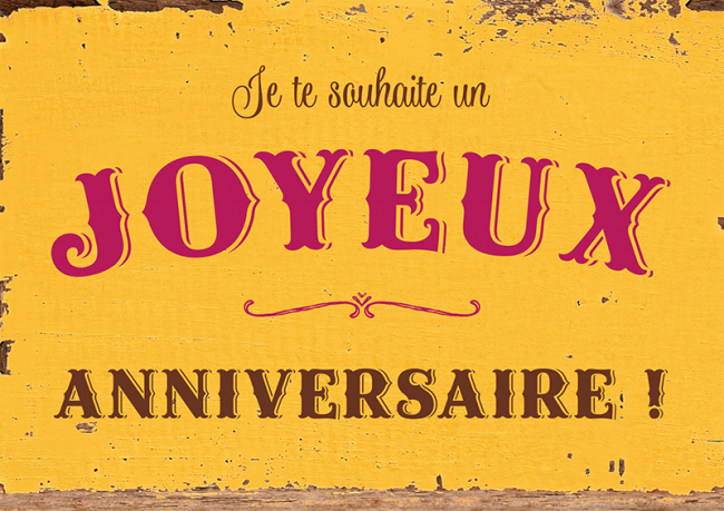 Carte Postale Je Te Souhaite Un Joyeux Anniversaire Cadeaux Souvenirs De Lorraine